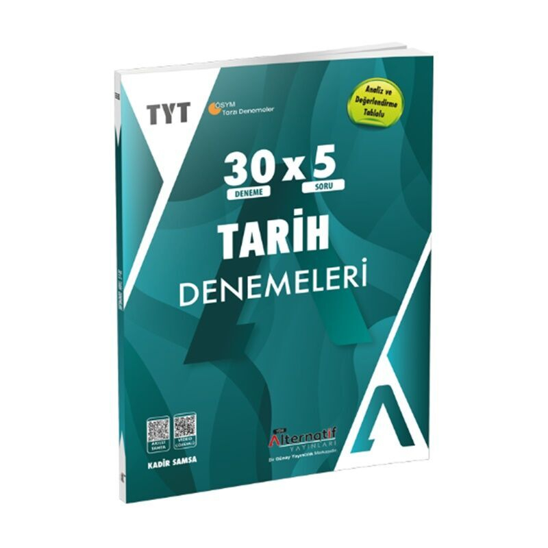 Alternatif Yayınları TYT Tarih 30 x 5 Branş Denemeleri
