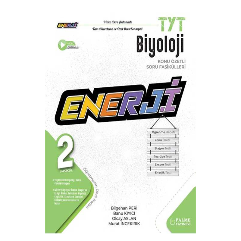 TYT Enerji Biyoloji Konu Özetli (2 Fasikül) Soru Fasikülleri