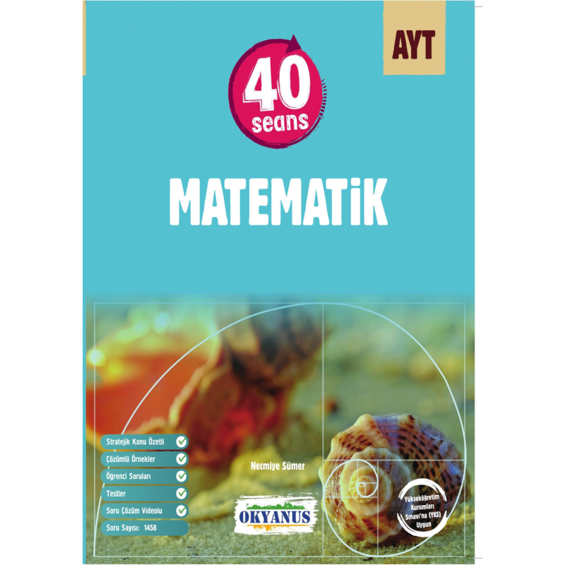 AYT 40 Seans Matematik Soru Bankası Okyanus Yayınları