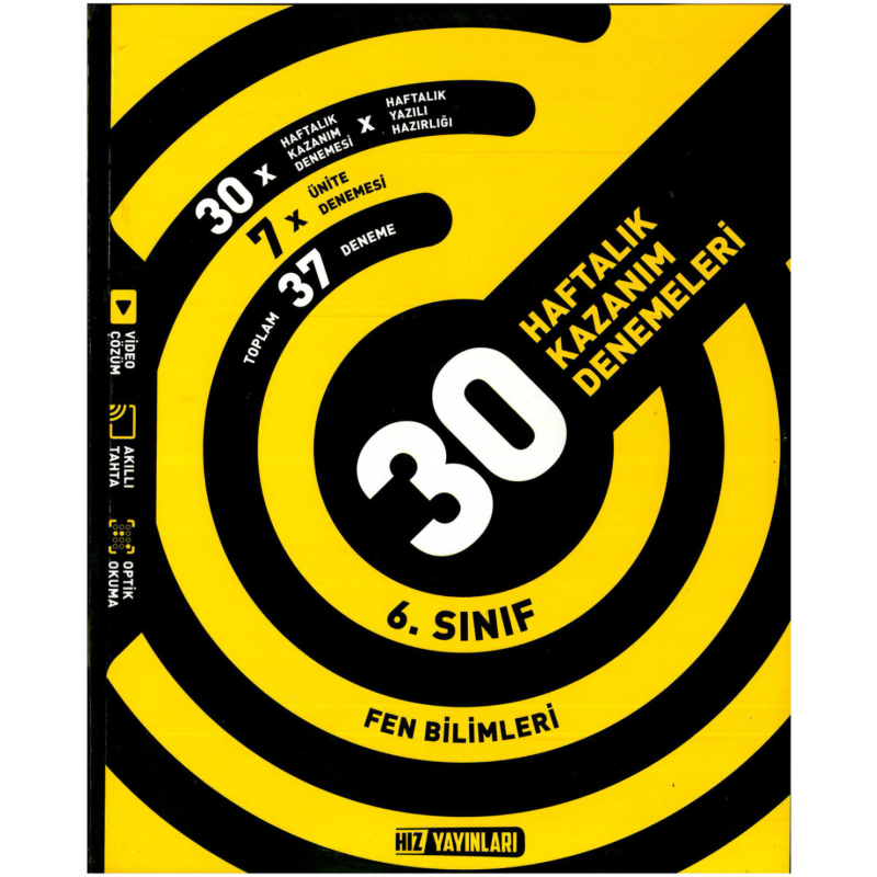 6. Sınıf Fen Bilimleri Haftalık Deneme Hız Yayınları