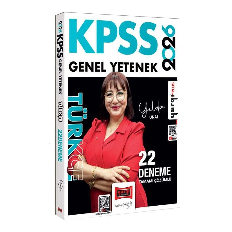 2026 KPSS Genel Yetenek Tamamı Çözümlü Türkçe 22 Deneme (Yelda Ünal) Yargı Yayınları