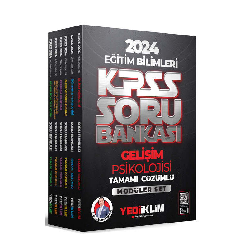 2024 KPSS Eğitim Bilimleri Tamamı Çözümlü Soru Bankası Modüler Set ÖLÇME VE DEĞERLENDİRME