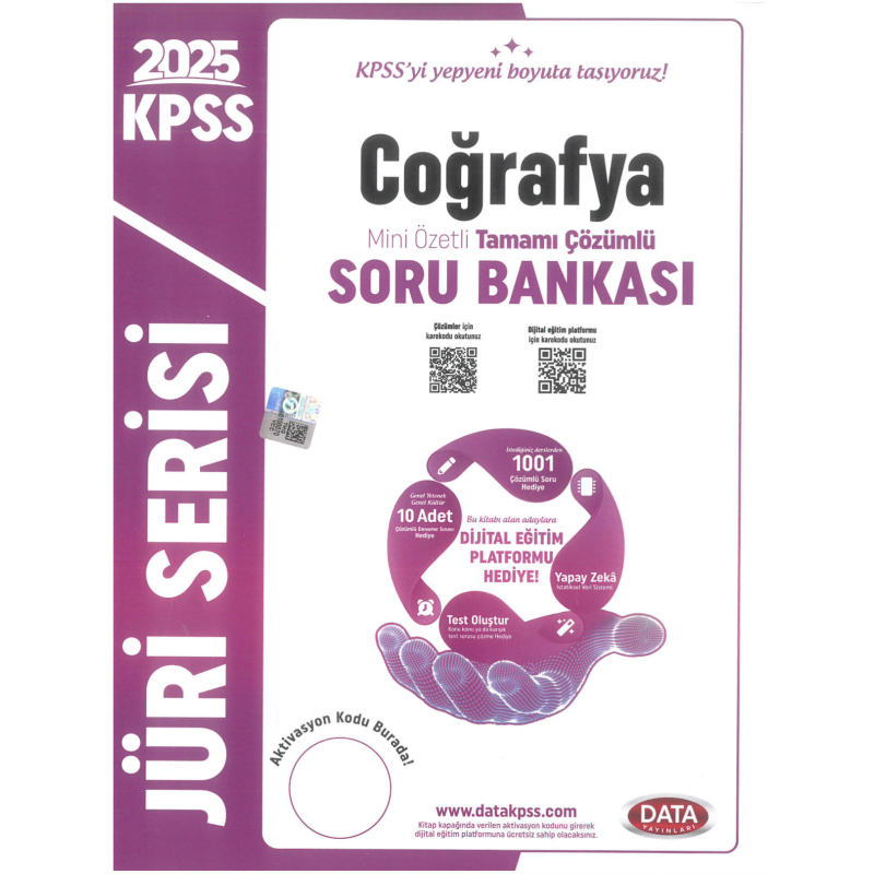 2025 KPSS Coğrafya Jüri Serisi Mini Özetli Tamamı Çözümlü Soru Bankası Data Yayınları