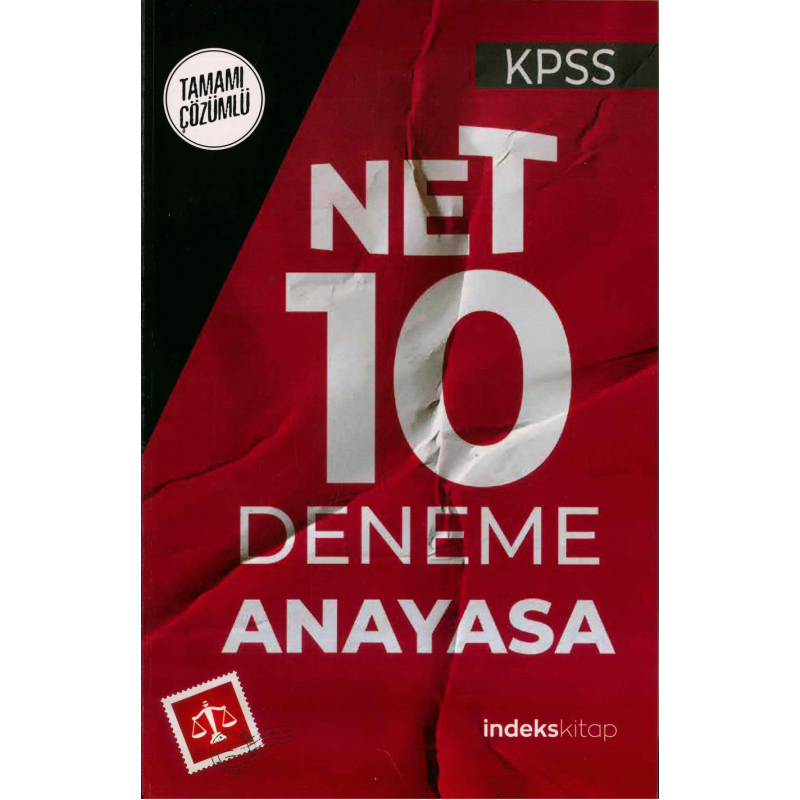 NET 10 ANAYASA TAMAMI ÇÖZÜMLÜ DENEME