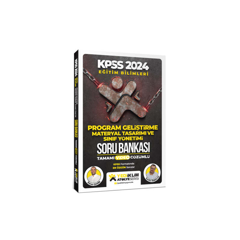 2024 Eğitim Bilimleri Atölye Serisi Program Geliştirme, Materyal Tasarım Ve Sınıf Yönetimi Tamamı Video Çözümlü Soru Bankası