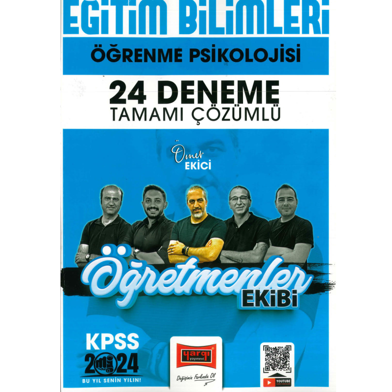 ÖĞRENME PSİKOLOJİSİ 24 DENEME TAMAMI ÇÖZÜMLÜ (ÖĞRETMENLER EKİBİ)