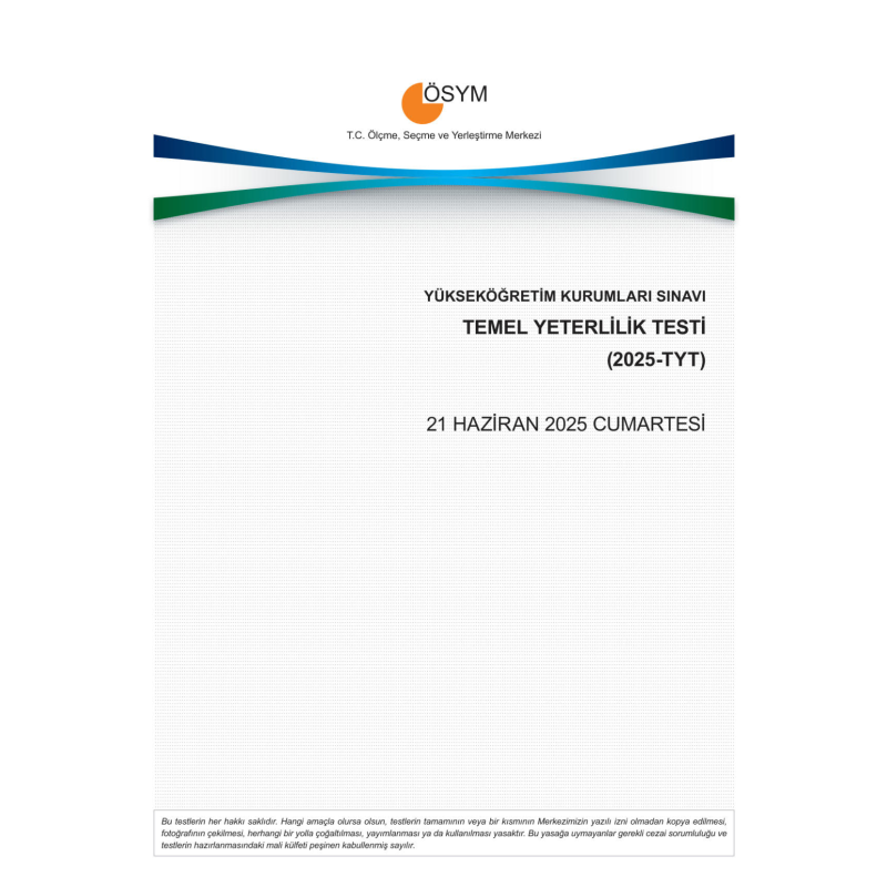 2025 TYT Çıkmış Sınav Soruları