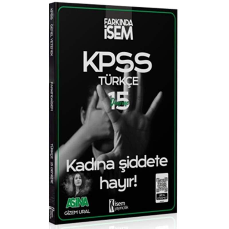KPSS Türkçe Aşina Farkında İsem 15 Deneme İsem Yayınları
