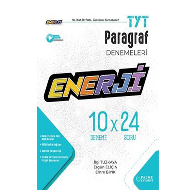 TYT Paragraf Enerji 10 Deneme Sınavı