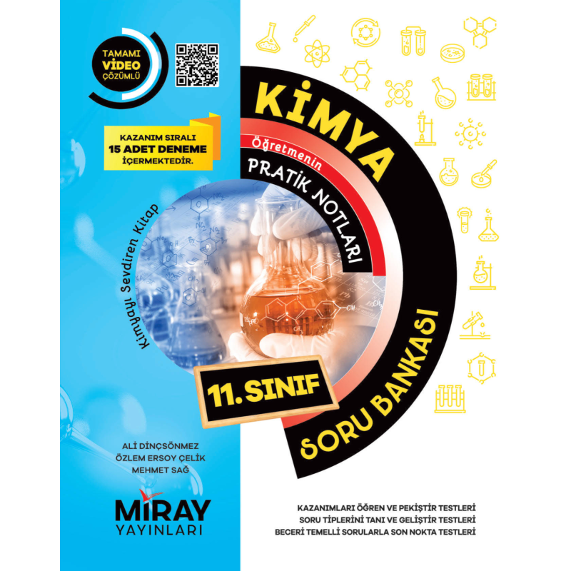 11.Sınıf Kimya Konu Özetli Soru Bankası (Tamamı Video Çözümlü) Miray Yayınları