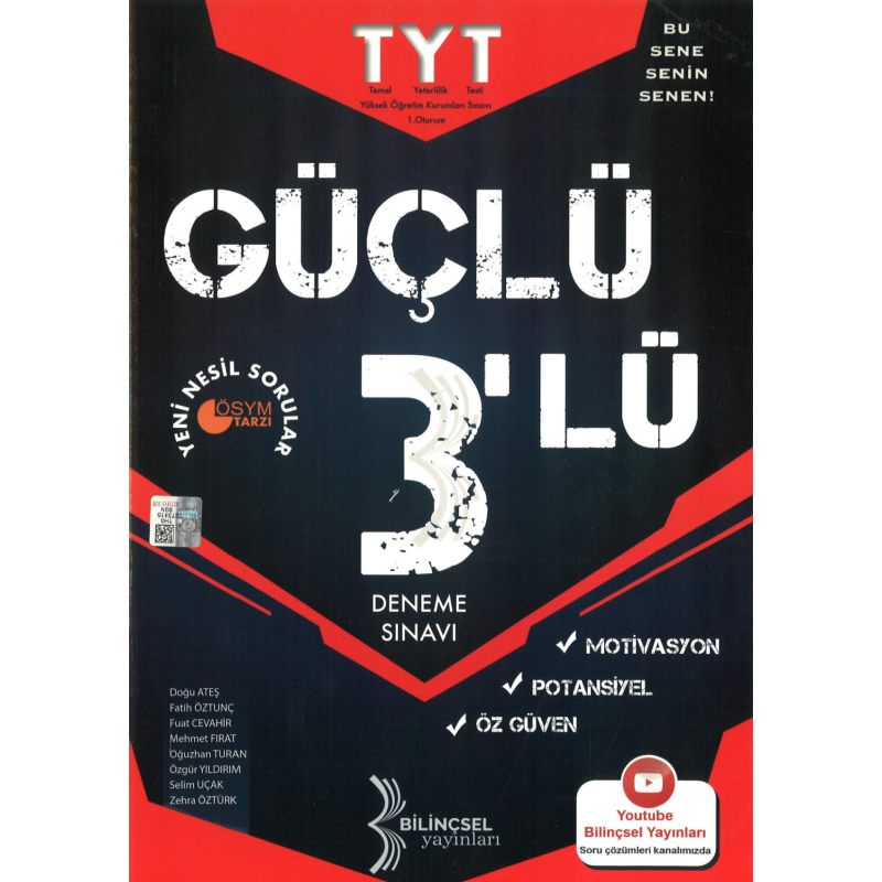TYT Güçlü 3‘lü Deneme Sınavı