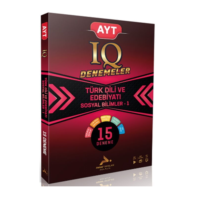 AYT IQ Türk Dili ve Edebiyatı Sosyal Bilimler -1 15 Branş Deneme PRF Paraf Yayınları