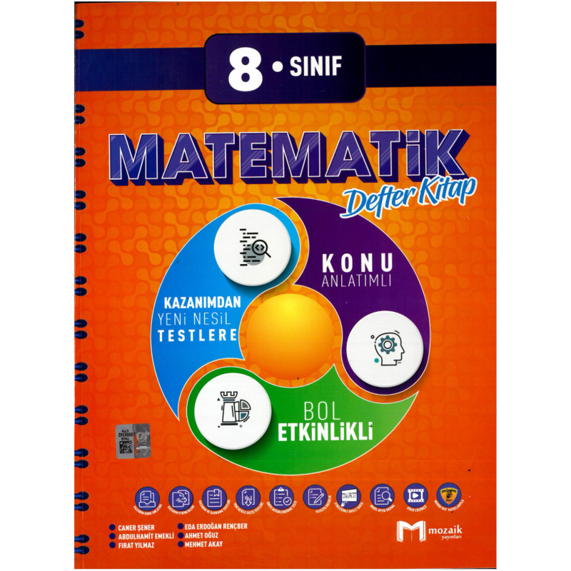 8. Sınıf Matematik İntro Konu Anlatımlı Defter Kitap Mozaik Yayınları