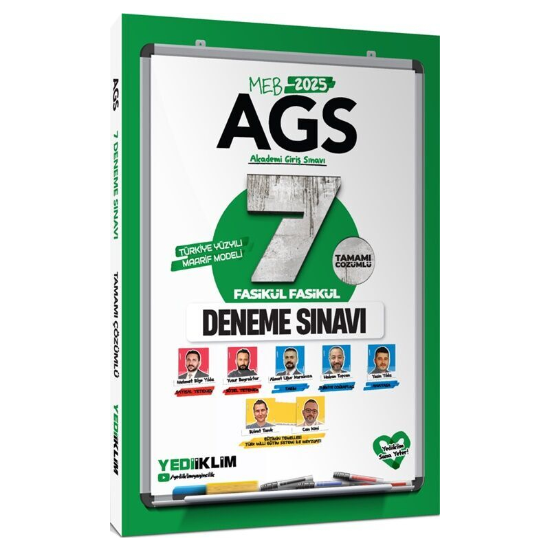 2025 MEB-AGS 7 Fasikül Deneme Çözümlü Yediiklim Yayınları