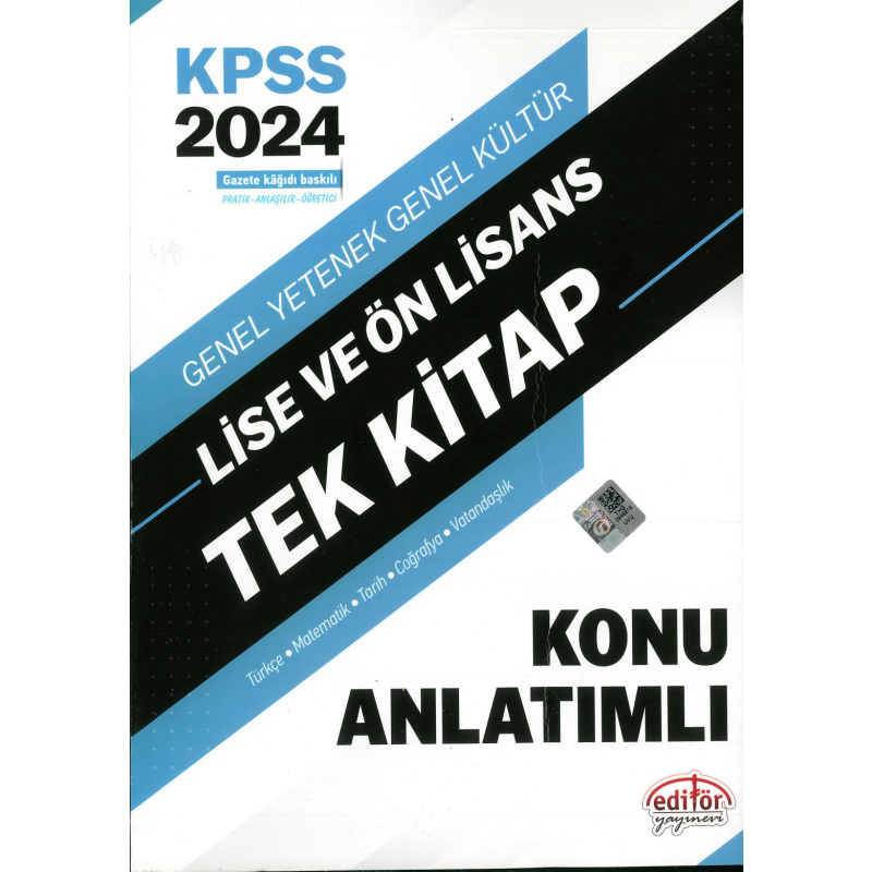 TEK KİTAP TÜM DERSLER KONU ANLATIMLI