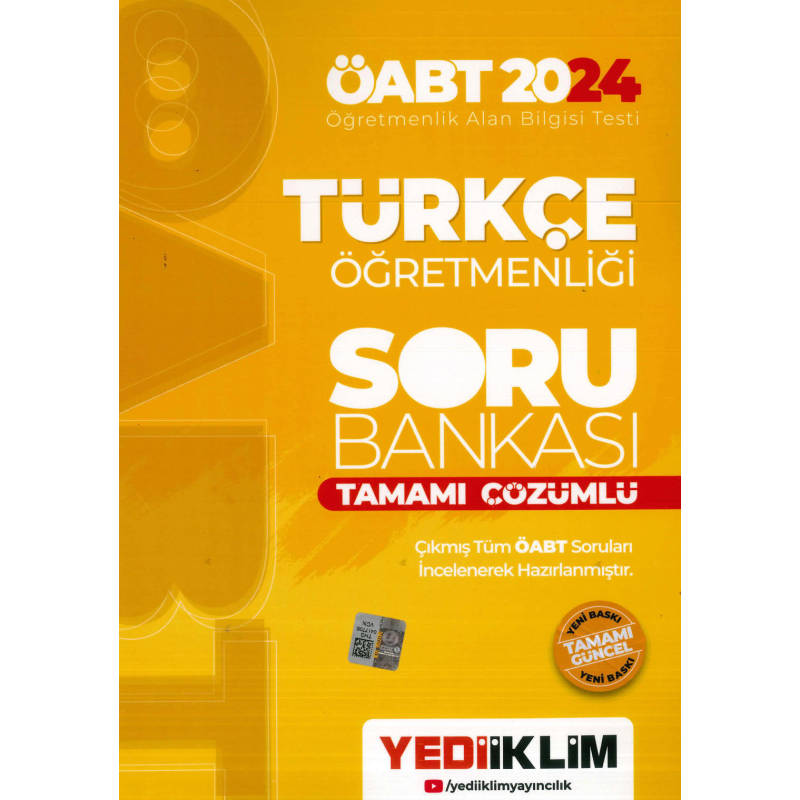 ÖABT TÜRKÇE SORU BANKASI TAMAMI ÇÖZÜMLÜ