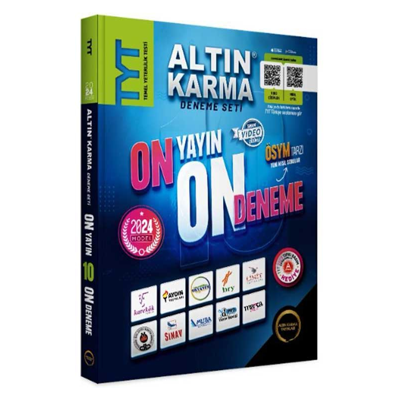 2024 TYT 10 Farklı Yayın 10 Farklı Deneme