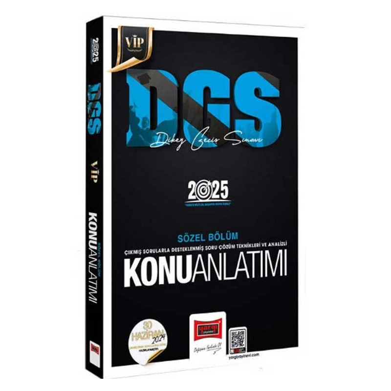 2025 DGS VİP Sözel Yetenek Konu Anlatımı Yargı Yayınları