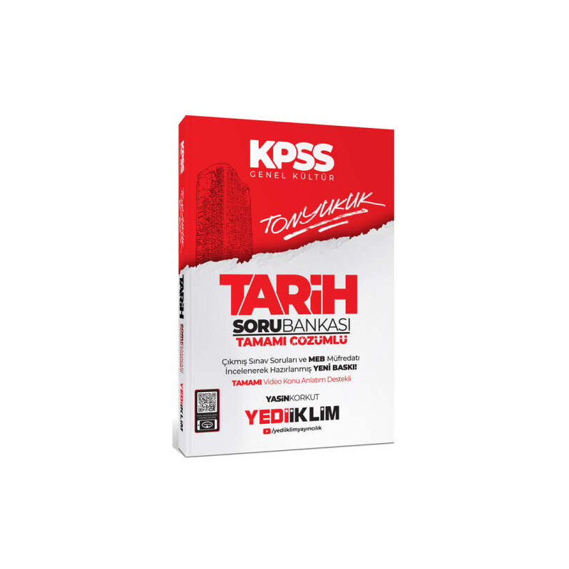 2024 KPSS Tonyukuk Tarih Tamamı Çözümlü Soru Bankası