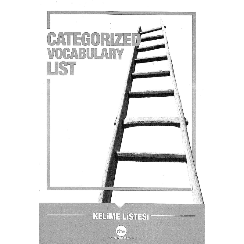 CATEGORIZED VOCABULARY LIST (KELİME LİSTESİ)