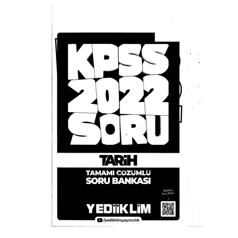 2022 KPSS GY GK TARİH Soru Bankası MODÜLER