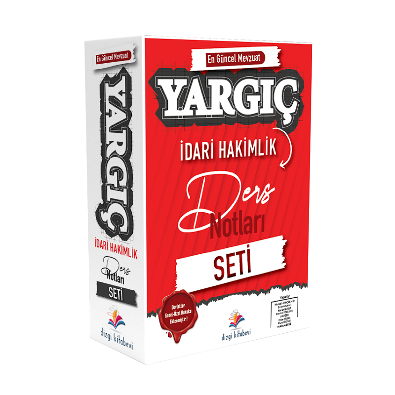 Dizgi Kitap İdari Hakimlik YARGIÇ Ders Notları Seti Dizgi Kitap