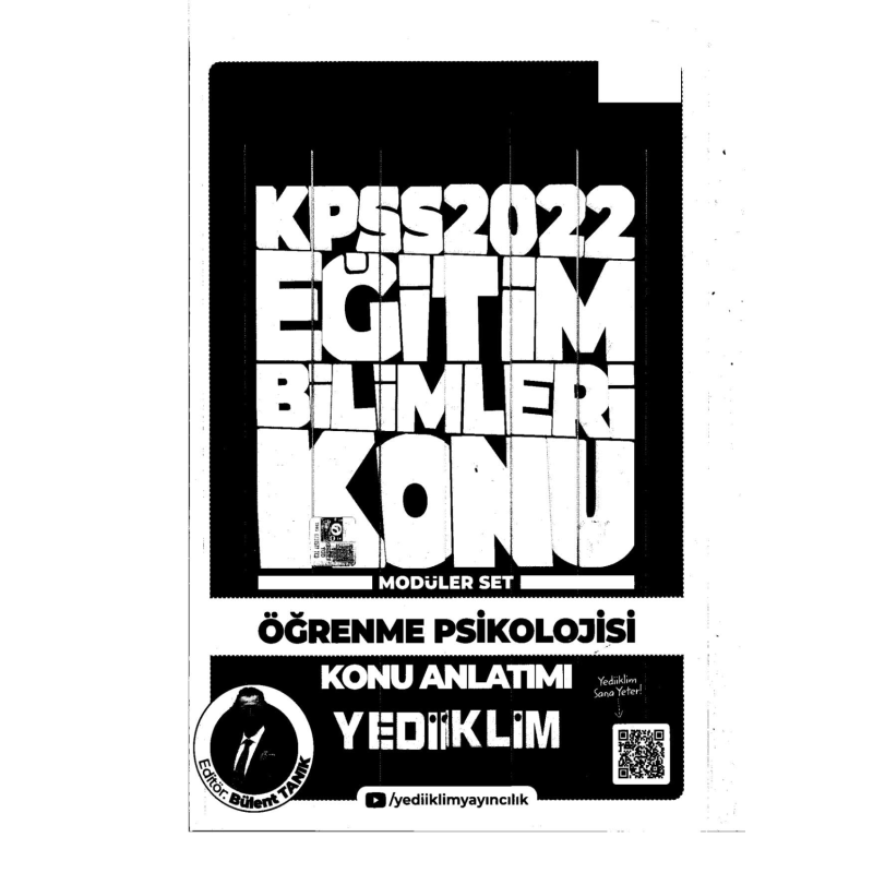 2022 KPSS Öğrenme Psikolojisi Konu Anlatımı Modüler Set