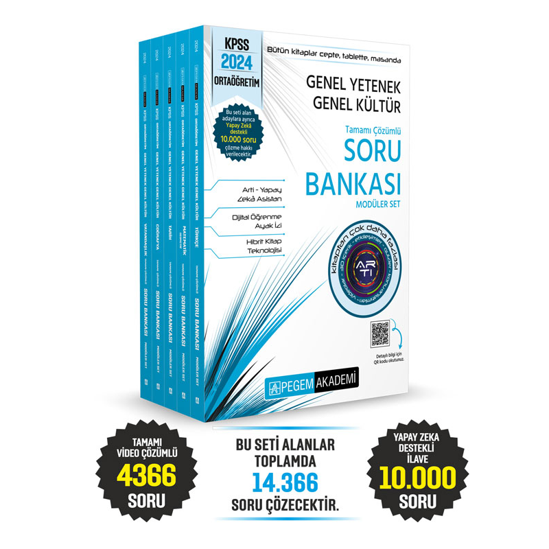 2024 KPSS Lise Ortaöğretim COĞRAFYA Soru Bankası Çözümlü Modüler Set