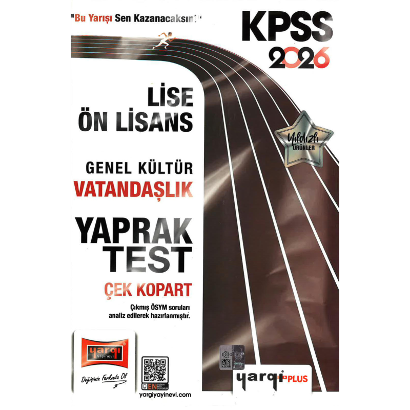 2026 KPSS Lise Ön Lisans Genel Kültür Vatandaşlık Çek Kopart Yaprak Test Yargı Yayınları