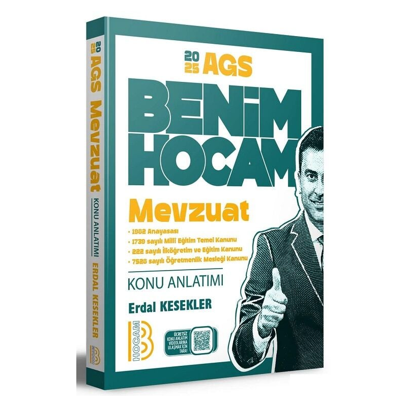 2025 MEB-AGS Mevzuat Konu Anlatımı Benim Hocam Yayınları