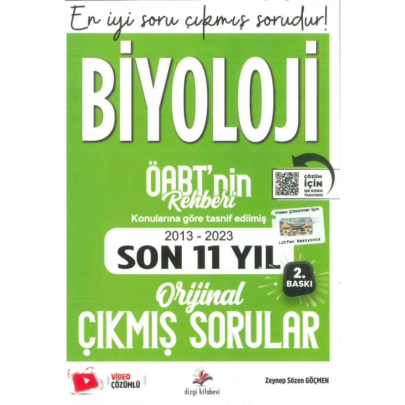 ÖABT BİYOLOJİ KONULARINA GÖRE TASNİF EDİLMİŞ 2013-2023 ORJİNAL ÇIKMIŞ SORULAR