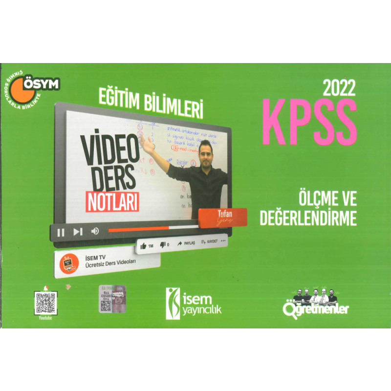 ÖLÇME VE DEĞERLENDİRME V. DERS NOTU