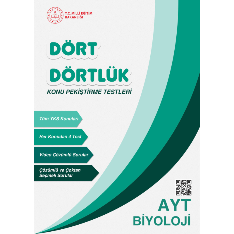 Dört Dörtlük Konu Pekiştirme Testleri AYT Biyoloji