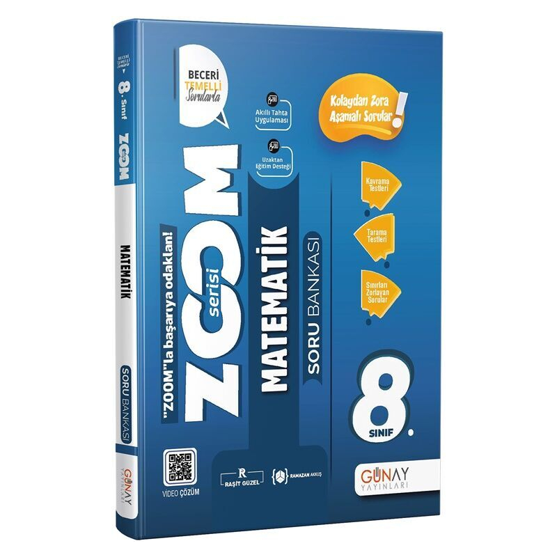 8.Sınıf LGS Yeni Zoom Matematik Soru Bankası Günay Yayınları