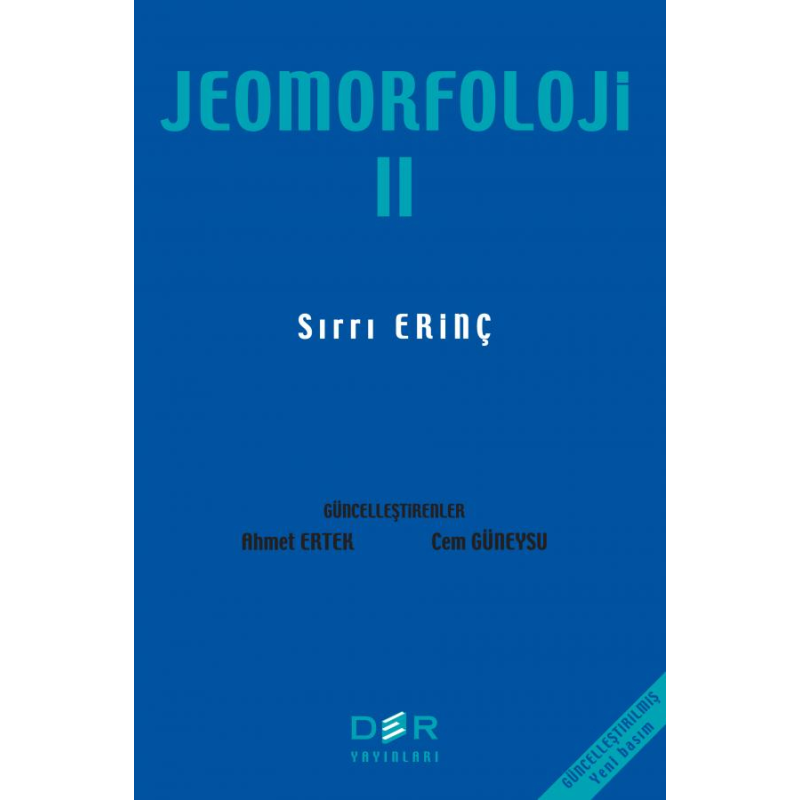 Jeomorfoloji Cilt 2 Sırrı Erinç Der Yayınları