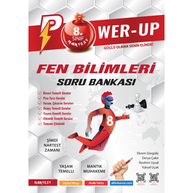 8. Sınıf Power-Up Fen Bilimleri Soru Bankası Nartest Yayınları