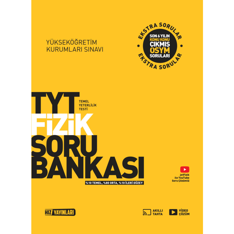 TYT Fizik Soru Bankası Hız Yayınları