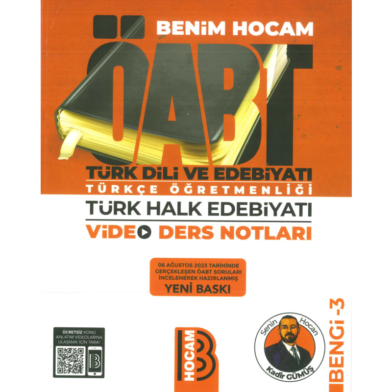ÖABT TÜRK DİLİ VE EDEBİYATI TÜRKÇE ÖĞRETMENLİĞİ TÜRK HALK EDEBİYATI VİDEO DERS NOTLARI BENGİ-3