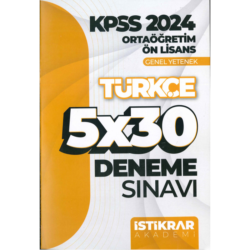 TÜRKÇE 5*30 DENEME SINAVI