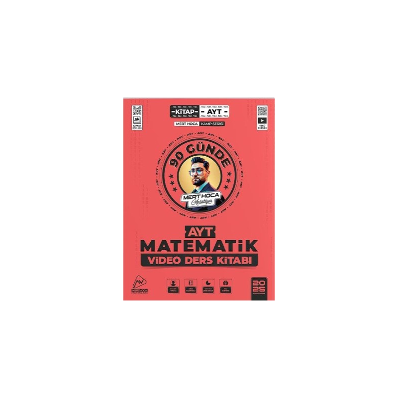 90 GÜNDE AYT MATEMATİK VİDEO DERS KİTABI 2025 MODEL MERT GÜVEN HOCA