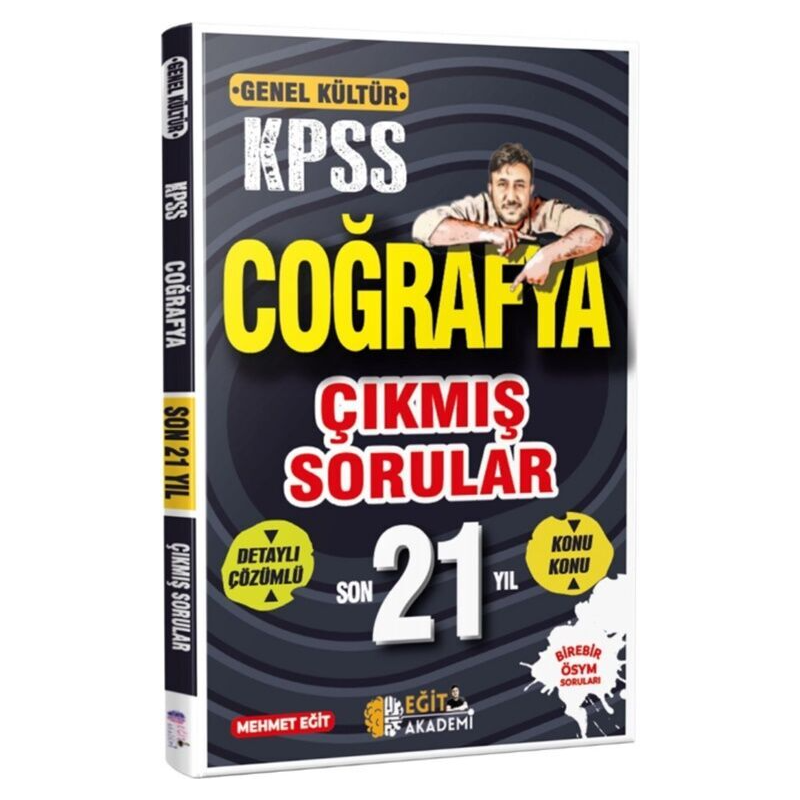 KPSS Coğrafya Son 21 Yıl Çıkmış Sorular Mehmet Eğit