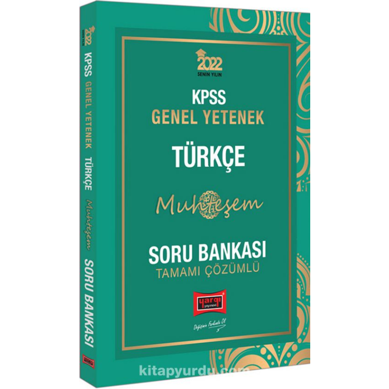 2022 KPSS Genel Yetenek Genel Kültür MUHTEŞEM TÜRKÇE Soru Bankası 