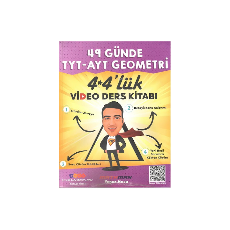 49 GÜNDE TYT-AYT GEOMETRİ 4*4'lÜK VİDEO DERS KİTABI YAŞAR HOCA MATHMAN