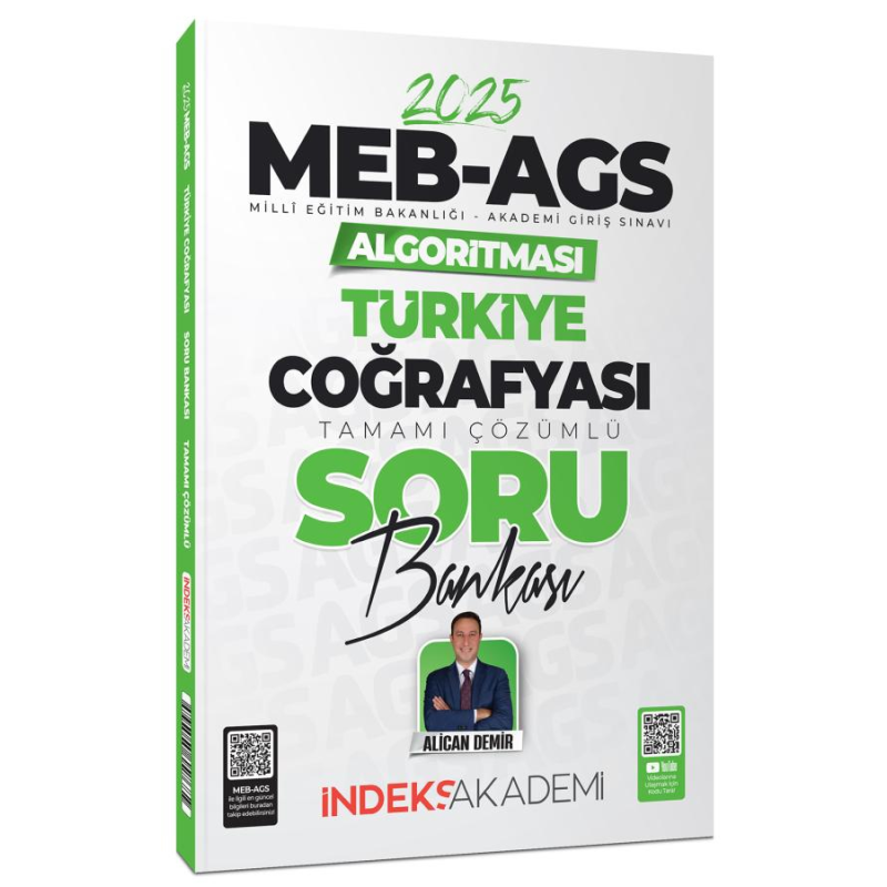 MEB AGS Algoritması Türkiye Coğrafyası Soru Bankası Çözümlü İndeks Akademi Yayıncılık