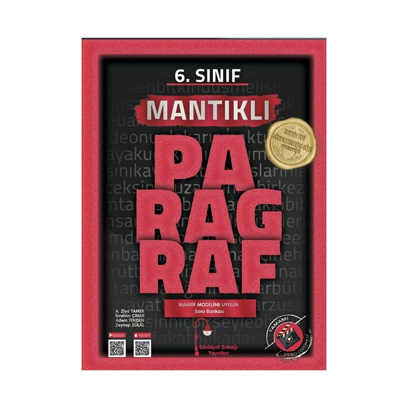 6. Sınıf Paragraf Mantıklı Soru Bankası Edebiyat Sokağı