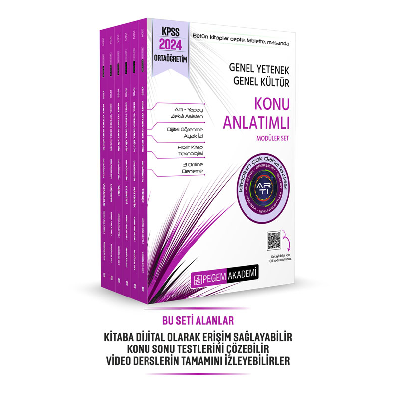 2024 KPSS Lise Ortaögretim MATEMATİK Konu Anlatımlı Modüler Set