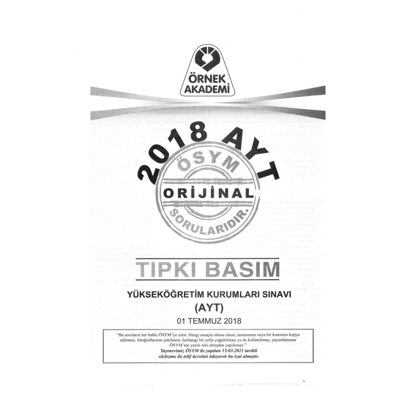 2018-2019-2020 AYT Denemesi