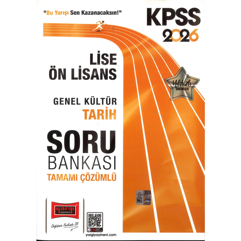 TARİH 2026 KPSS Lise Ön Lisans GK-GY Tüm Dersler Tamamı Çözümlü Modüler Soru Bankası Yargı Yayınları