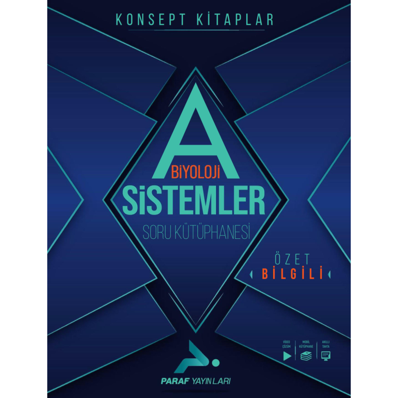 TYT Biyoloji Sistemler Kütüphanesi PRF Paraf Yayınları