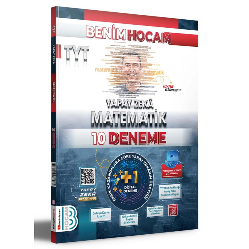 2025 TYT Yapay Zeka Matematik 10 Deneme Benim Hocam Yayınları